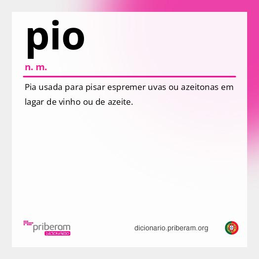 Significado de pio